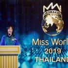 Fotografía de archivo de la presidenta de la organización de Miss Mundo, Julia Morley.