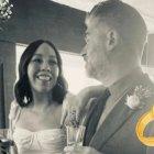 Sebastián con su esposa.