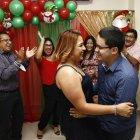 Una celebración de un grupo de doctores en la vía a Samborondón, en la primera semana de diciembre de este año.