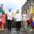 El presidente Lasso visitó a López-Obrador en México, en agosto de 2021.