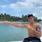 Piero Hincapié disfruta de vacaciones durante las festividades.