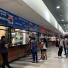 Actividad. Hubo un intenso movimiento en las ventanillas.