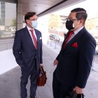 Defensa. Eduardo León y Carlos Alvear, previo a su ingreso a la Corte.