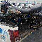 La moto fue recuperada por la Policía Nacional