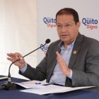 Santiago Guarderas ofreció un conversatorio con medios de comunicación este lunes 10 de enero de 2022.