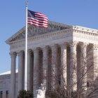 Vista del Tribunal Supremo de EE.UU., el 7 de enero de 2022, durante una jornada en la que la corte analizaba los mandatos de Joe Biden para frenar la covid-19.