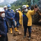 Recorrido. La inspección de las autoridades en el SOTE.