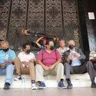 Encuentro. Artistas de toda índole acudieron a la sede de la Casa de la Cultura Núcleo de Guayas para solicitar que se lleven a cabo las elecciones, que han sido ya aplazadas al menos 4 veces.