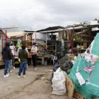 Afectación. El negocio de los Toaquiza fue afectado por el ingreso de una camioneta al local de productos.
