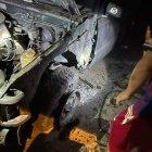 Incidente. En Zaruma, el vehículo y los vidrios de la vivienda de una persona que trabaja para el Ministerio de Energía, fueron destruidos por un ataque.