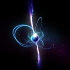 El extraño objeto emite un haz de radiación que cruza la línea de visión. DPA