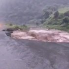 Situación actual de la carretera E30 en el sector de "El Edén", vía Pujilí - La Maná.