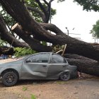 El incidente dejó cuatro vehículos afectados.