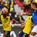 Foto del partido entre Ecuador y Brasil.