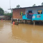 Algunos barrios quedaron bajo el agua en varias localidades.