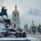 Fotografía del centro de Kiev (Ucrania), este lunes.