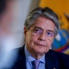 El Presidente de Ecuador, Guillermo Lasso, durante una entrevista para Europa Press