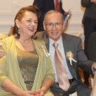 Mariquita Noboa junto a su esposo Óscar Bonilla, con quien procreó dos hijos.