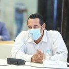 Juan Carlos Orellana durante su comparecencia, el pasado jueves en la Asamblea Nacional sobre las afectaciones por el derrame de crudo.