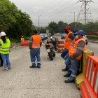 Ayer por la tarde, personal del Cabildo empezó las trabajos en el sitio afectado.