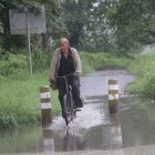 Maleza y deterioro es lo que encuentran quienes utilizan la coclovia de la vía a la costa.