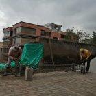 rabajos. Propietarios de viviendas afectadas empezaron a realizar obras de construcción en sus predios.