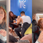 Jorge Heredia junto a sus compañeros Renier Izquierdo y Antonella