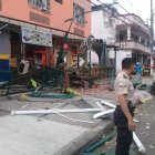 En el sitio del siniestro funciona un restaurante y un local de repuestos de vehículos.