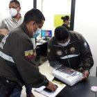 Momento en que se hace el registro de documentación vinculada con la denuncia.