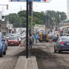 12-02-2022-Congestionamiento a la altura del policentro por trabajos de asfalto