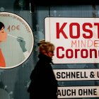 Un centro de test Covid, en Alemania, en una fotografía de archivo.