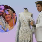 Bryan Bartolomé es el diseñador de los dos trajes que lució en su boda.