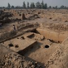 Zona de excavación del complejo arqueológico de Cajamarquilla