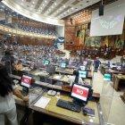 Votación. La moción de la asambleísta Johanna Moreira no alcanzó los 70 votos.