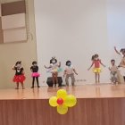 Los menores, junto a sus maestros, desarrollaron varias actividades recreativas durante el acto de clausura del programa Redes de Aprendizaje.