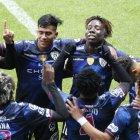 Los jugadores de Independiente celebran uno de sus goles ante Guaraní, en el cotejo en el que lograron el paso a la final.

Los jugadores de Independiente celebran uno de sus goles ante Guaraní, en el cotejo en el que lograron el paso a la final.
Los jugadores de Independiente celebran uno de sus goles ante Guaraní, en el cotejo en el que lograron el paso a la final.