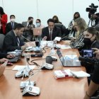 Integrantes de la Comisión de Fiscalización de la Asamblea Nacional, durante la sesión del lunes 21 de febrero de 2022.