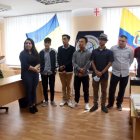 Estudiantes ecuatorianos hace dos años al finalizar un curso del idioma de Ucrania para ingresar a la Universidad.