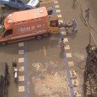 Hecho. El accidente ocurrió frente al estadio Monumental.