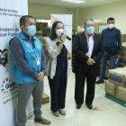 Rueda de prensa de la ministra de salud, Ximena Garzón, en el hospital Francisco Ycaza Bustamante