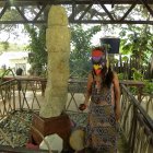 Brillo. La fotografía corresponde a meses previos a la emergencia sanitaria. El área en la que se ubica el monolito tenía mejor presentación.