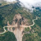Trabajos. La vía estará cerrada para estabilizar el talud izquierdo.
