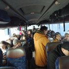 Recorrido. Un grupo de 47 ecuatorianos, dos colombianos y un marroquí salieron este 28 de febrero de Leópolis (Lviv en ucraniano) y llegaron a la frontera con Polonia.
