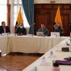 Monitoreo. Desde el Palacio de Najas se maneja la situación de los estudiantes ecuatorianos.