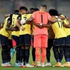 Fotografía de archivo de jugadores de Ecuador