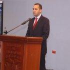 Juan Carlos Holguín, ministro de Relaciones Exteriores, en rueda de prensa este lunes.