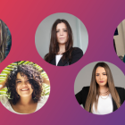 Paola Díaz, Carla Vera, Rocío Fuente, Giovanna Guarna y Gisella Heredia.