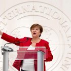 Fotografía de archivo en la que se registró a la directora gerente del Fondo Monetario Internacional, Kristalina Georgieva, quien recordó que la inflación en muchos países latinoamericanos ya estaba disparada antes de la guerra en Ucrania por su dificultad para recuperarse de la recesión causada por la covid-19.