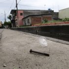 Un perno fue hallado en el sector. Pertenecería a la máquina dañada.