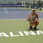 La chilena con el título de singles. Un día antes se llevó también el dobles.